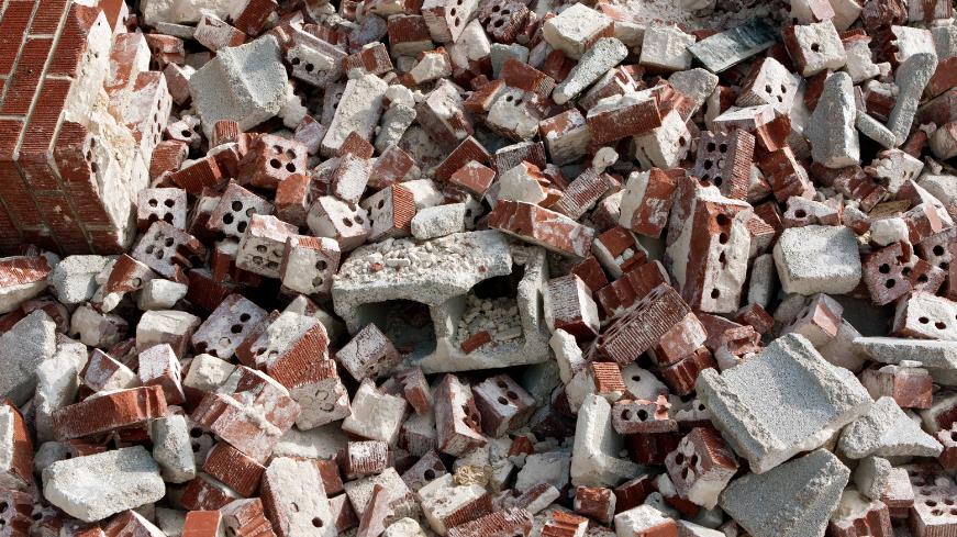 how to dispose of rubble bricks and soil