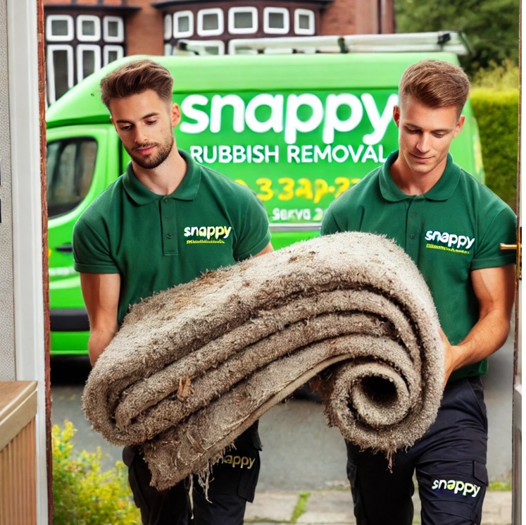 carpet removal and disposal by man and van